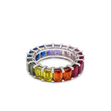 Rainbow Trinity 925 Ayar Gümüş Yüzük