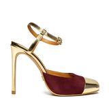 Roma II Rugan & Süet 10 Cm Topuklu Ayakkabı