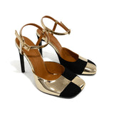 Roma Patent Leather &amp; Suede 10 cm Heel Shoes