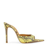 Rosalia Leather 10 cm Heeled Slippers