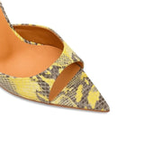 Rosalia Leather 10 cm Heeled Slippers