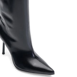 Rose Deri 10 Cm Topuklu Çizme