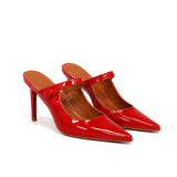 Rovena Rugan 8 Cm Topuklu Terlik