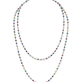 Shine Line Rainbow 925 Ayar Gümüş 110 Cm Kolye