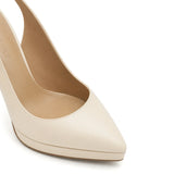 Tanya Deri 12 Cm Platform Topuklu Ayakkabı