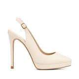 Tanya Deri 12 Cm Platform Topuklu Ayakkabı