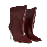 Tilda Leather 8 cm Heel Boots
