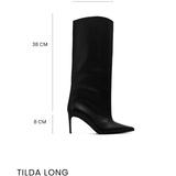 Tilda Long Deri 8 Cm Topuklu Çizme