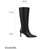 Velmora Deri 8 Cm Topuklu Çizme