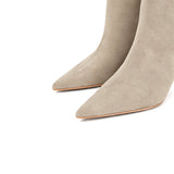 Velmora Süet 8 Cm Topuklu Çizme