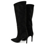 Velmora Süet 8 Cm Topuklu Çizme