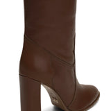 Westy Deri 10 Cm Topuklu Çizme