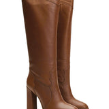 Westy Deri 10 Cm Topuklu Çizme